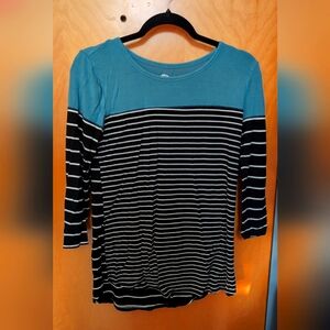 Blue and black striped Maurices shirt